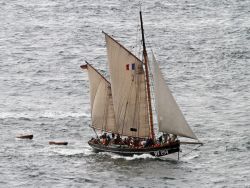 Maltzahn auf dem Weg von Brest nach Douarnenez