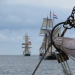 Schiffe versegeln auf der Kieler Woche